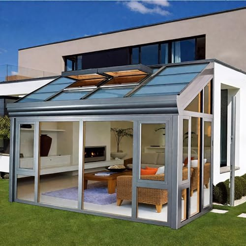Ventana de Techo, Ventanas de Tejado,Claraboya para Techo, Tragaluz con Ventilación Manual con Vidrio Templado de Doble Capa para Áticos, Sótanos, Cobertizos(LxW 75x100cm/29.5x39.4in)