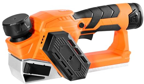 VEVOR Pialla Portatile a Batteria Larghezza di Taglio 56 mm, Pialla Elettrica Manuale per Legno da 14500 giri/min con Batteria al Litio da 2 Ah 12 V, 2 Lame, per Smussatura del Legno