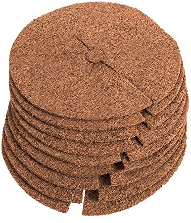SIDCO Kokos Mulchscheibe 10 x Winterschutz Pflanzenschutz Baumschutz Frostschutz Ø40cm