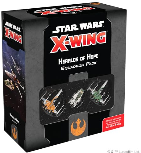 Fantasy Flight Games, Star Wars X-Wing 2nd Edition: Resistance: Heralds of Hope Squadron Pack, Miniature Game, Ages 14+, 2 Players, 45+ Minutes Playing Time