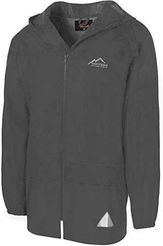 normani Leichte Windjacke/Regenjacke im Beutel, Unisex - Erwachsene Farbe Grau Größe 4XL