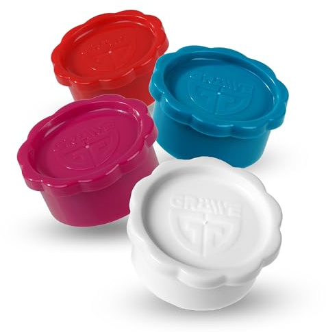 GRÄWE Lot de 4 couvercles pour bouteilles en verre Sodastream blanc, couvercle de rechange, verre, pour pingouin et cristal