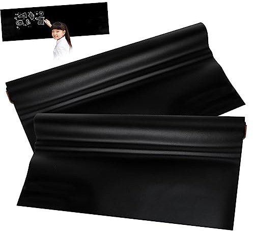 AUTSUPPL 2pcs Self-Adhesive Blackboard Film PVC Chalkboard Stickers for Boys and Girls Wall Decor