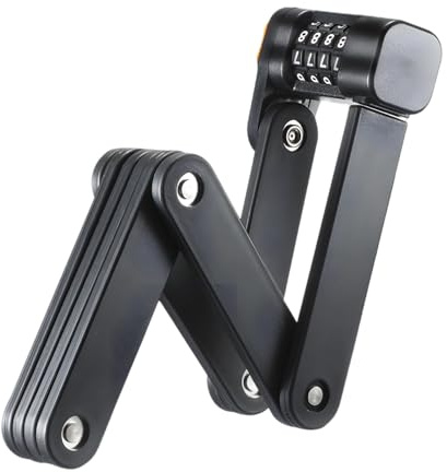 yeeplant Cerradura plegable, combinación de 4 dígitos, 33.5 pulgadas, seguridad