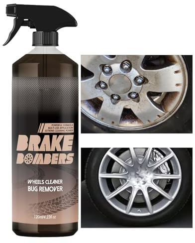 Generico Italiano Spray Pulitore Cerchi | 120ml Rimuovi Polvere Profondo per Auto - Agente Pulizia Freni Ruote,per Veicoli SUV Moto Camion Biciclette