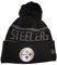 New Era Pittsburgh Steelers NFL 2017 Black Collection Beanie - One-Size