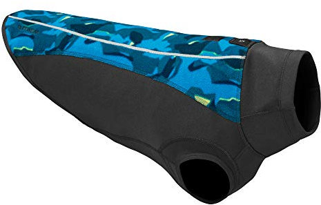 RUFFWEAR Climate Changer Pullover, Leichte, Wetterfeste und Warme Hundejacke mit Konturierten Flügelärmeln, Glacier, X-Large