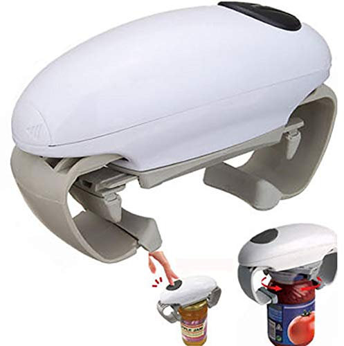 Apriscatole Elettrico,Professionale Apriscatole Automatic,Apriscatole Cucina,Casa Elettrico Apriscatole,Funzionamento a Batterie,Gadget Da Cucina Per Gli Anziani,Black