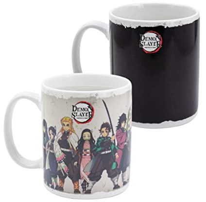 Demon Slayer Farbwechsel-Tasse - Offiziell lizenziert, Geschenk für Anime-Fans, für heiße & kalte Getränke, 300 ml