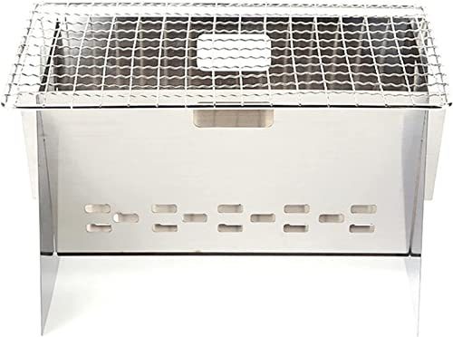 Griglia a Gas Griglia per Barbecue Pieghevole Portatile Stufa per Barbecue all'aperto in Acciaio Inossidabile Tipo di Carta Stufe a Legna da ardere Mini Barbecue Rack Fornello da Campeggio