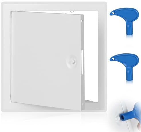 EFUTURETIME Revisionslock 20 x 20 cm murbruk metall med 2 nycklar