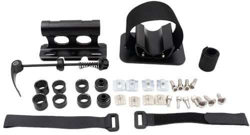 Support de fixation pour roues avant et arrière de vélo, support de fourche avec 4 adaptateurs pour voiture, camion, camionnettes et SUV