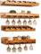 DREEK Weinregal, Weinregal, Theke, Wandmontage, Glasregal, Wandbehang, Weingut, Weinpräsentationsregal, Massivholz, Dekoration, kreativ Safehappy