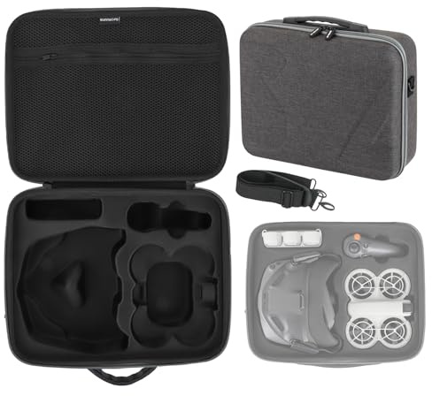 ZJRXM Neo Goggles N3-väska, bärbar resväska, förvaringsväska för DJI Neo Goggles N3, RC Motion 3 och tillbehör