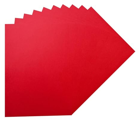 Pack of 50 A5 Red Coloured Card 160gsm Sheets