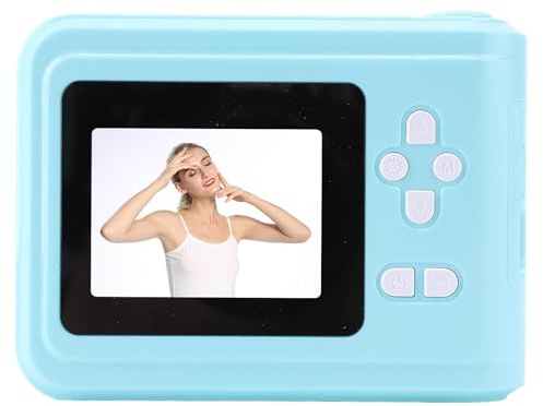 BONKZEBU Instant Print Camera 1080p HD Video 48MP Bilder, Compact Instant Camera 2,4 Tum Skärm Compact Portable Instant Camera med Tryckpapper (Blå)