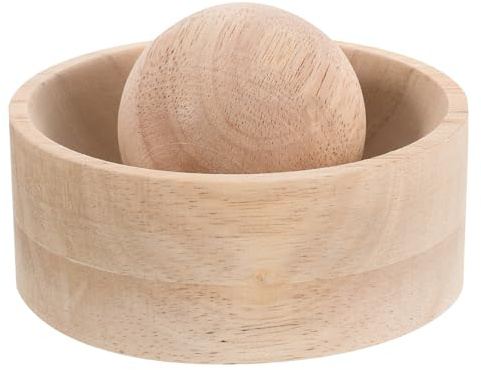 Veemoon Wooden Dumpling Mould with Ergonomic Grip Multipurpose Dough Press Tool for Easy Dumpling Making and Pastry Shaping in Home Kitchen