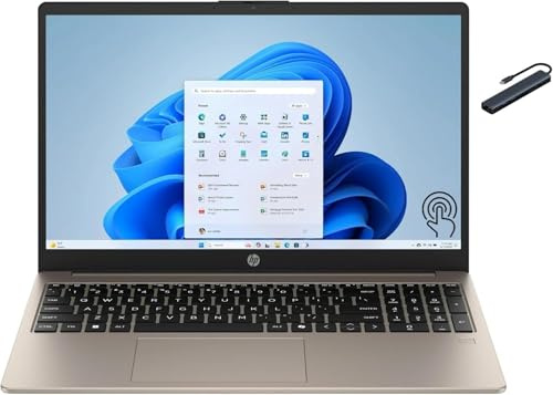 HP Pavilion 15.6 FHD Touchscreen Anti-Glare Laptop, 8GB RAM, 256GB SSD Storage, Intel Core Processor up to 3.8GHz, Up to 11 Hours Long Battery Life, Type-C, HDMI, Windows 11 Pro, Cozy Cashmere