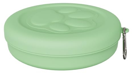 Pitadue Cuencos de viaje para perros, platos portátiles de comida y agua con tapa para mascotas, plato de alimentación para perros, gatos, comederos, cuencos de regalo para gatos, cuencos para viajes