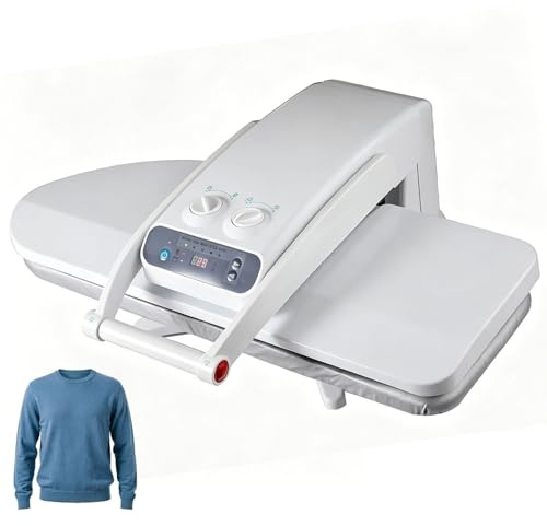 Prensa de Vapor Textil 1800W, Cuidado de la Ropa con Vapor de Alta Temperatura, Superficie XL 80cm para Planchar Manteles y Sábanas Rápidamente, Calidad de Hotel