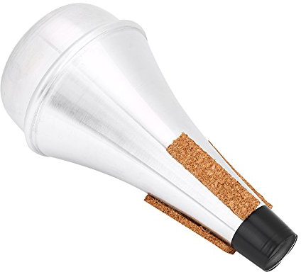Trumpet Mute, Aluminum Alloy &Cork Strip Trumpet Mute Practice Lightweight Noise Remove Musical Instrument Accessory