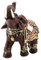 HEEPDD Glück Reichtum Elefant Statue, Glück Feng Shui Holzmaserung Elefant Statue Skulptur Reichtum Figur Home Decoration Collection(L)