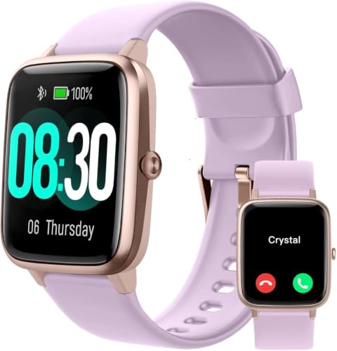 GRV Smart Watch for Women, Bluetooth Call, for iPhone Android Violet