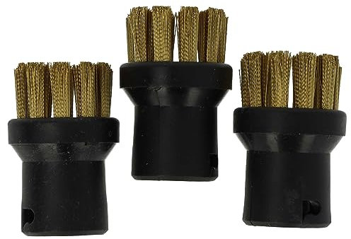 vhbw 3X Rundbürste kompatibel mit Kärcher SC 2.500, SC 2.550 C, SC 1 Yellow, SC 1 Premium Yellow, SC 2 Dampfreiniger - Dampfbürste
