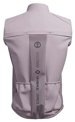 INBIKE Windweste Fahrradweste Herren Damen Sommer Leichte Laufweste Fahrradjacke Reflektierend Ärmellos Winddicht Atmungsaktiv für Fahrrad Rennrad Laufen Sport Wandern Outdoor Pink L