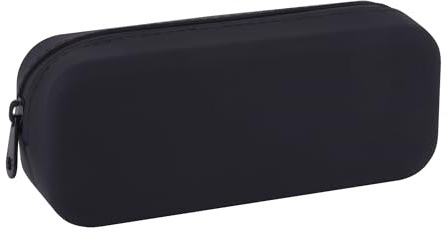 APLI 19776 - Estuche Multiusos de Silicona UpNorth Collection - Negro- Estuche Escolar de 185 x 75 x 55 mm