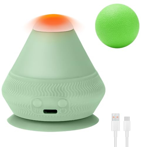 Dispositivo de masaje eléctrico Behogan para puntos de presión, con ventosa y mini bola de masaje de calefacción para aliviar el dolor y la tensión muscular