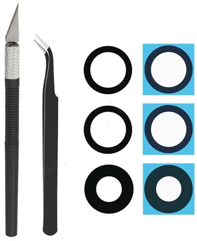 Cemobile 2 uppsättningar bakre kameralins glas ersättning för Samsung Galaxy S24 FE med förinstallerat lim och reparationsverktygssats
