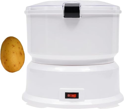 VNNHGB Éplucheur de Pommes de Terre électrique 85 W, éplucheur de légumes pour la Cuisine, éplucheur de Pommes de Terre Automatique 2 en 1 pour Usage Commercial