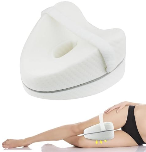 LxsNyvantic Kniekissen,kniekissen Für Seitenschläfer,Orthopädie Beinkissen,Memory Foam Seitenschläferkissen, Ergonomisches Beinkissen Mit Beingurt, Lindert Rücken-, Taillen- Und Hüftschmerzen