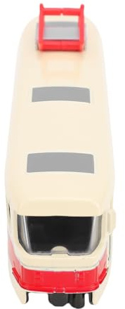 SUNGOOYUE El Juguete Modelo de Tren de Aleación Inspira El Juego Creativo, la Promesa de un Tiempo de Juego Seguro y Alegre para los Niños con un Diseño Clásico y Puertas Que Se Abren (Rojo)