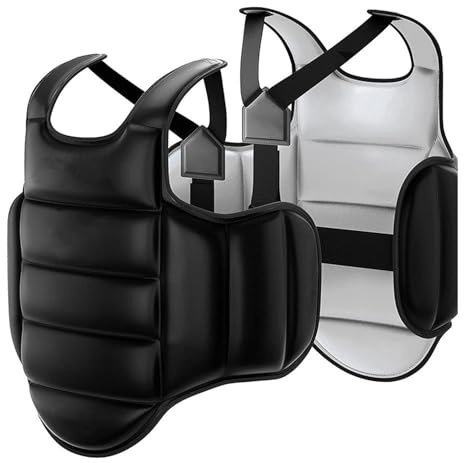 CHAKAE Protector de pecho profesional para taekwondo – Chaleco ergonómico que absorbe los golpes para entrenamiento de karate y práctica de sparring, equipo de protección de taekwondo