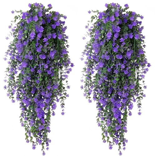 4 Piezas Plantas Artificiales Colgantes Enredaderas de Plastico(75 cm)
