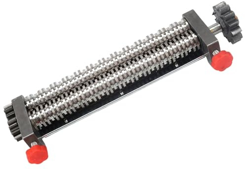 Máquina De Pasta Eléctrica, Motor De 750W Con 2 Cuchillas (3 Mm/9 Mm) Y Grosores Ajustables De 0.1-20 Mm, Acero Inoxidable, Para Fideos/Espaguetis/Lasaña(3/9mm flat knife)
