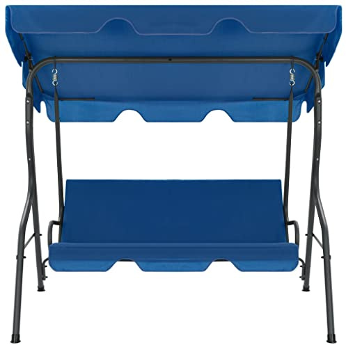 Generico Panchina a Dondolo da Giardino Blu Scuro 170x110x153 cm Tessuto,Casa e Giardino,Prato e Giardino,Vita all'aperto,Altalene da Patio,Blu,20.24 kg,48557