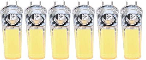YUYTE 6PCS GY6.35 5W COB Lampadina 500lm Lampada da Soffitto in Silicone Bianco Freddo per Soggiorno e Altro (Bianco freddo)