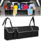 FAELNK Kofferraum Organizer Aufbewahrungstasche Mit 4 Pocket | 3 Verstellgurten Kofferraumtasche Schwarz 90 x 25 cm