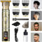 Máquina de Afeitar Hombre con Pantalla LED, Máquina de Cortar Pelo Hombre Inalámbrica con Hoja T y 4 Peines-Guía, Maquinilla de Afeitar Hombre Perfecta para Cortes Precisión y Estilizados