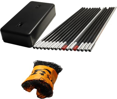 Enwye Portable Badminton Net for Garden, Volleyball Net on Beach,Easy Setup with Carry for Indoor Outdoor Sports, No Tools or Stakes