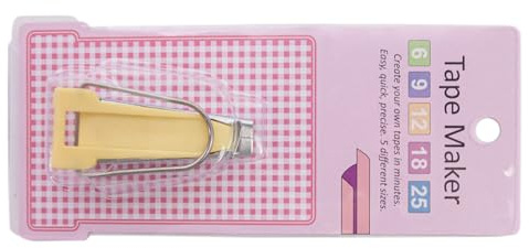 Psdndeww Outil de création de biais pour couture de tissu 6/9/12/18/25 mm