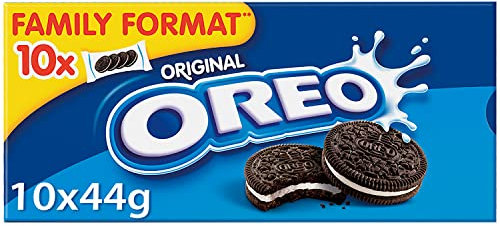 OREO Original – Knuspriger Kakao-Doppelkeks mit Vanillecremefüllung – 10 x 44g