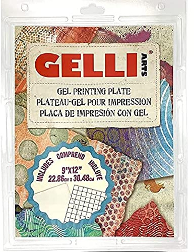 Gelli Arts GL013964721027 Gel Printing Plate, 9 inch x 12 inch, clear