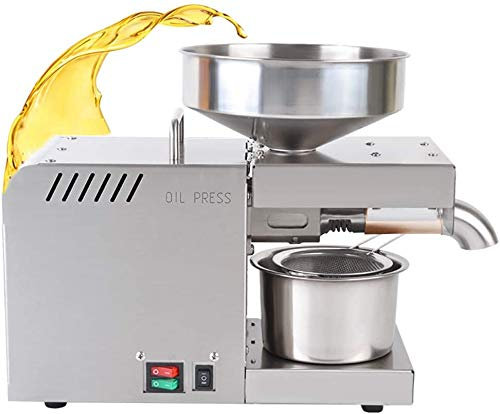 CGOLDENWALL Ölpressenmaschine Ölpresser Heißkaltöl-Extraktor Ölverteiler mit Temperaturregelfunktion Hohe Presskapazität 5-7.5 kg/h (Basic)