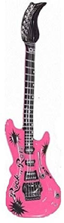 Pohly Aufblasbare Luftgitarre ca. 100 cm mit Farbauswahl (pink)