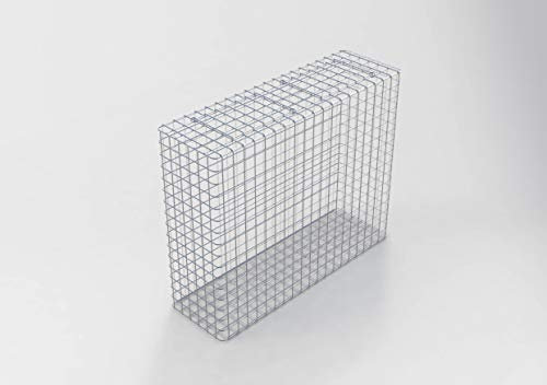 GABIONA Gabion galvanisé à chaud 102 cm x 82 cm x 32 cm, maille 5 cm x 5 cm, prêt à être soudé