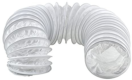 80mm / 1m Tuyau de Évacuation pour Climatisation, Sèche-linge, Hotte - Tuyau Flexible en PVC